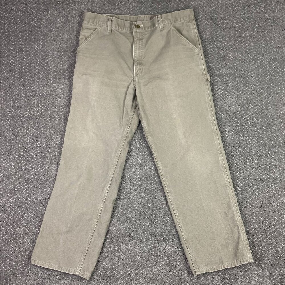 Carhartt B11 DES Carpenter Work Pants Men's 36 x 29 Canvas Cotton